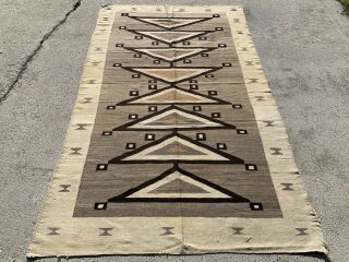 Antique 1920’s Navajo Rug 54”x 92” 8