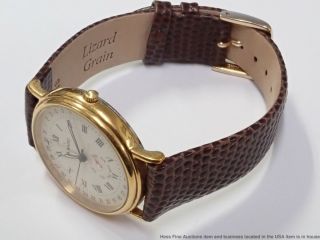 Minty Vintage Movado 87 - 06 - 885 - K Calendar Day Date Gold Tone Mens Wrist Watch 2