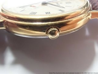 Minty Vintage Movado 87 - 06 - 885 - K Calendar Day Date Gold Tone Mens Wrist Watch 3