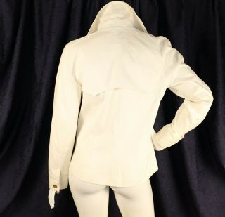 RALPH LAUREN Off - White Yaht Boat Ship Woman Sailor Double Breasted Coat Jacket 7