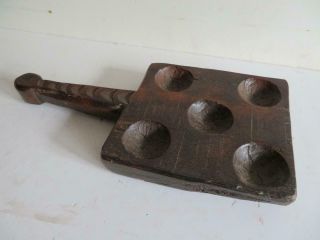 Really Old Antique Wood Treen Kitchen Spice Measure