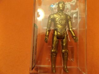 Vintage Star Wars 1977 Lili Ledy C3PO (HK) AFA 60 EX - RARE (Dark Gold - Variant 4