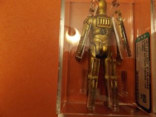 Vintage Star Wars 1977 Lili Ledy C3PO (HK) AFA 60 EX - RARE (Dark Gold - Variant 7