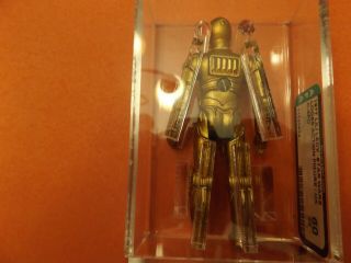 Vintage Star Wars 1977 Lili Ledy C3PO (HK) AFA 60 EX - RARE (Dark Gold - Variant 8