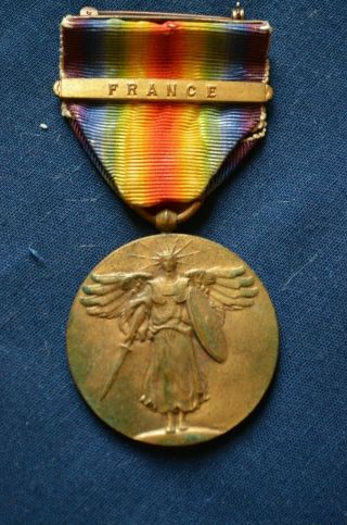 Wwi U.  S.  Victory Medal With France Clasp