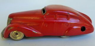 Schuco Patent 1010 Tin Mechanical Toy Car 4.  5 " Long Made In U.  S.  Zone Germany