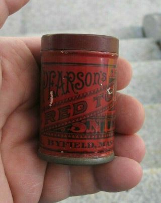 Us Wwi Red Top Snuff Can