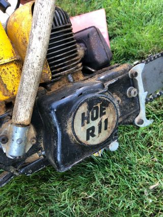 Vintage Hoe R11 Direct Drive Chain Saw Chainsaw 7HP 2 Cycle Very Rare Wonderbar? 8