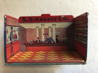 S.  S.  Kresge Co.  Vintage Tin Toy Counter