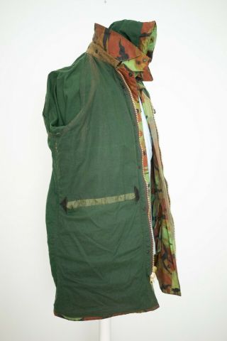 Men’s Rare Vintage Barbour 1980s Camo Waxed Cotton Belted DPM Military Jacket 40 10