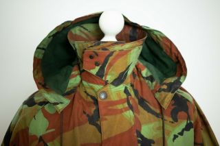 Men’s Rare Vintage Barbour 1980s Camo Waxed Cotton Belted DPM Military Jacket 40 5