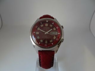 Rare Citizen Diver 100m Compressor Parawater Red Dial Ref 4 - 520343Y Vintage 7