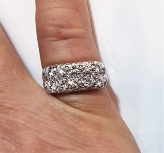 Priscilla 1.  20 Ctw 14K Diamond Band.  White Gold G H VS1 2 Size 6.  75 4.  62G 3