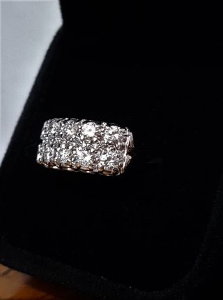 Priscilla 1.  20 Ctw 14K Diamond Band.  White Gold G H VS1 2 Size 6.  75 4.  62G 4