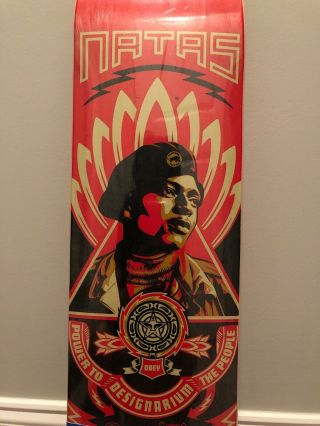 Vintage Designarium Natas Deck NOS Art By Obey Shepard Fairey Limited Ed Rare 3