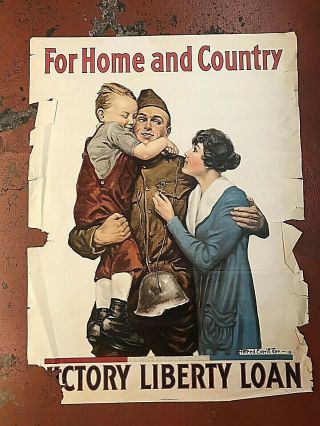 WWI Victory Liberty Loan For Home and Country Poster 2