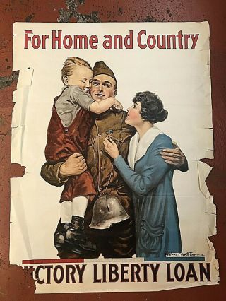 WWI Victory Liberty Loan For Home and Country Poster 3