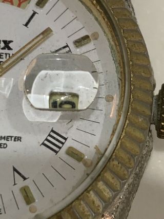 Vintage Now Junk Rolex? Watch Swiss Made Parts Oyster Date Winding Damage 10