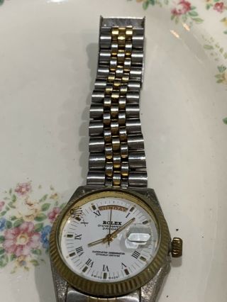 Vintage Now Junk Rolex? Watch Swiss Made Parts Oyster Date Winding Damage 12