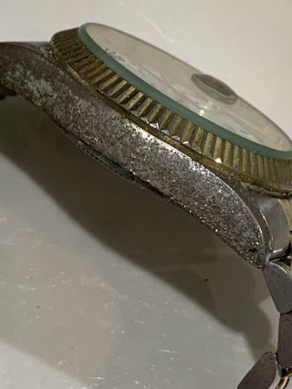 Vintage Now Junk Rolex? Watch Swiss Made Parts Oyster Date Winding Damage 7