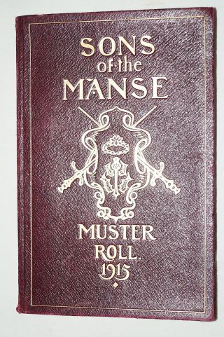 Ww1 British Bef Sons Of Manse Muster Roll 1915 Reference Book