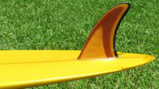 Vintage 1972 Mike Diffenderfer Shaped Rare Surf Hut Haleiwa Wood Fin Surfboard 4