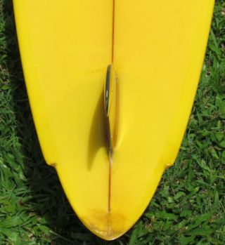 Vintage 1972 Mike Diffenderfer Shaped Rare Surf Hut Haleiwa Wood Fin Surfboard 9