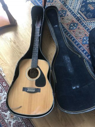 Vintage Yamaha 12 String Acoustic Guitar Fg - 312