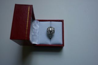 Custom,  Antique Platinum and Diamond Ring 3