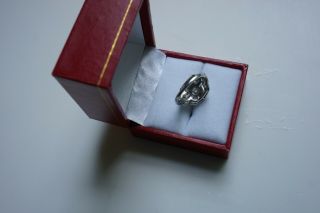 Custom,  Antique Platinum and Diamond Ring 4