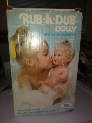 Vintage 1975 Ideal Rub - A - Dub Dolly Baby Doll