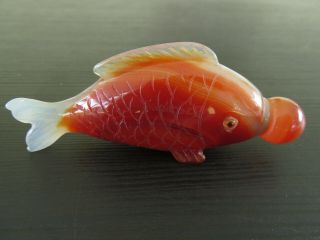 Chinese Snuff Bottle Peking Glass Fish Form