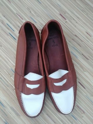 RARE COLOR Mens Vtg Polo Ralph Lauren Leather Penny Loafers Size 11D Shoes 2