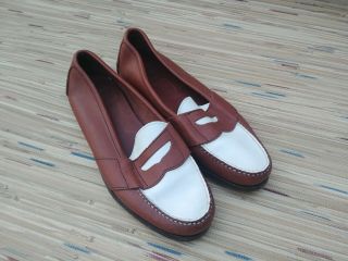 RARE COLOR Mens Vtg Polo Ralph Lauren Leather Penny Loafers Size 11D Shoes 8