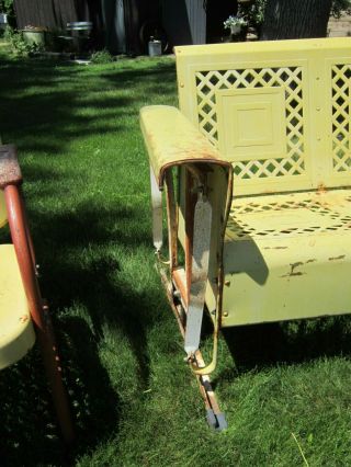 Vintage Metal 3 Seat Porch Glider 4
