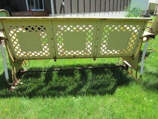 Vintage Metal 3 Seat Porch Glider 6