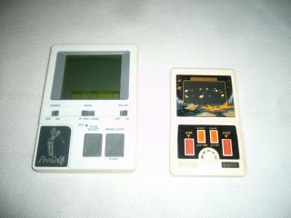 Retro Handheld 2x Consoles (progolf,  Monster Game Space Fighter) - Post