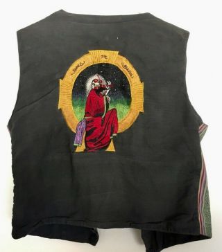Grateful Dead Embroidered Vest Blues For Allah Vintage 70s Small