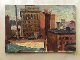 Painting By Arnold Bray San Fran Art Cityscape Oil Vintage 3