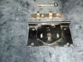 Mortise Carpenters Chest Lock,  Black,  Made In U.  K.