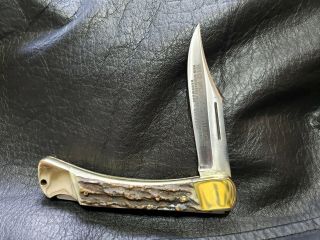 1979 Vintage Puma Prince Knife,  Model 910,  Gnarly Stag Handle