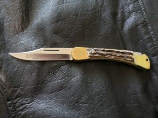 1979 VINTAGE PUMA PRINCE KNIFE,  MODEL 910,  GNARLY STAG HANDLE 3