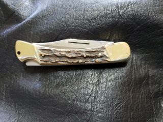 1979 VINTAGE PUMA PRINCE KNIFE,  MODEL 910,  GNARLY STAG HANDLE 5