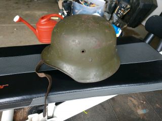 Ww 2 Hungarian M38 Helmet Orignal Budapest Find