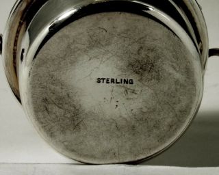 Howard Co.  Sterling Tea Set Kettle & Stand 1907 - 62 Ounces 9