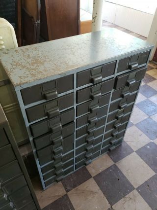 Vintage Steelmaster Metal File Cabinet Apothecary lyon dornan non wood 27 Drawer 3