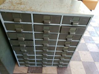 Vintage Steelmaster Metal File Cabinet Apothecary lyon dornan non wood 27 Drawer 5