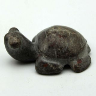 V632 Ancient China Hongshan Culture Old Jade Turtle Amulet Statue 3.  0 "
