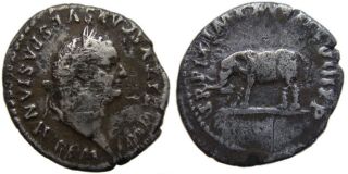 Titus (son Of Emperor Vespasian) Silver Denarius Of Ancient Rome