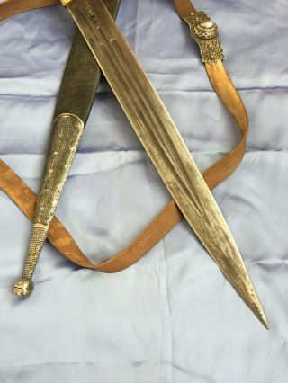 antique russian caucasian silver 84 dagger kinjal kindjal sword shamshir shashka 10